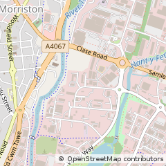 Map of Swansea