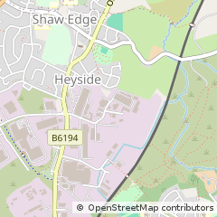 Map of Royton, NR Oldham Lancs