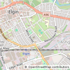 Map of Elgin, Morayshire