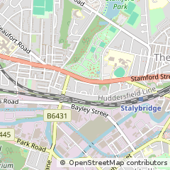 Map of Stalybridge, Cheshire