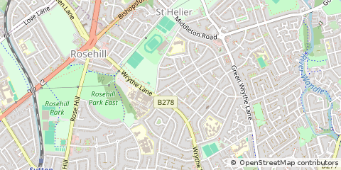 Map of Carshalton, Surrey