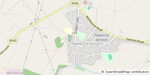 Map of Leicester, Leicestershire
