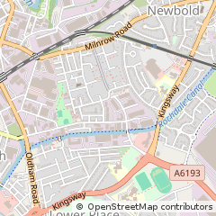 Map of Rochdale, Greater Manchester