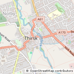 Map of Thirsk, North Yorkshire