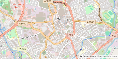 Map of Stoke-on-Trent, Staffordshire