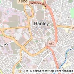 Map of Stoke-on-Trent, Staffordshire