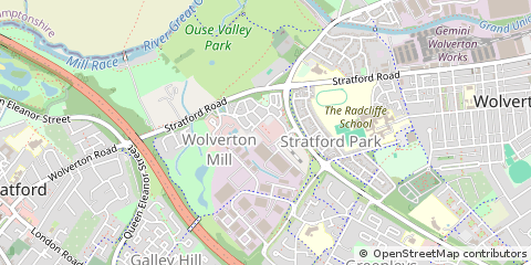 Map of Milton Keynes, Buckinghamshire
