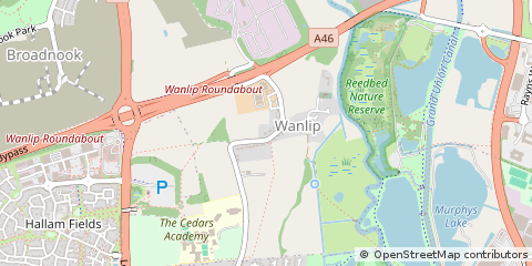 Map of Wanlip, Leicestershire