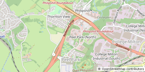 Map of Peel Park, East Kilbride