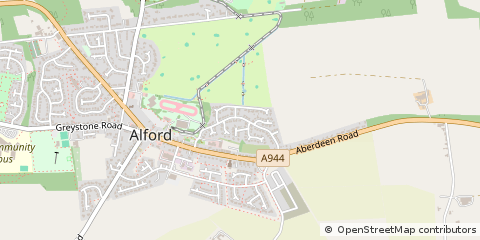 Map of Alford, Aberdeenshire