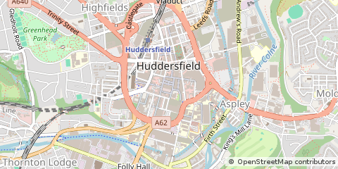 Map of Huddersfield
