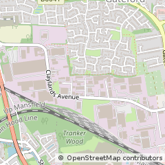 Map of Worksop, Nottinghamshire