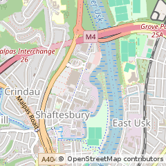 Map of Newport, Gwent