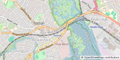 Map of Totton, Southampton