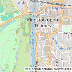 Map of Kingston Upon Thames, Surrey