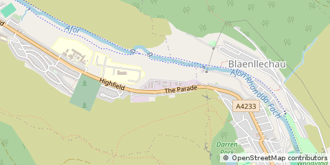 Map of Ferndale, Rhondda Cynon Taff