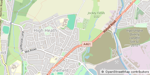 Map of Walsall, West Midlands