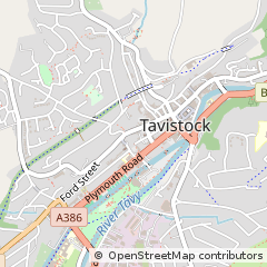 Map of Tavistock, Devon