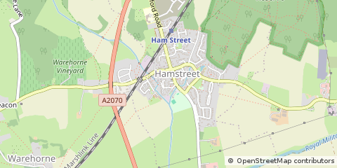 Map of Ashford, Kent