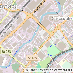 Map of Sheffield, South Yorkshire