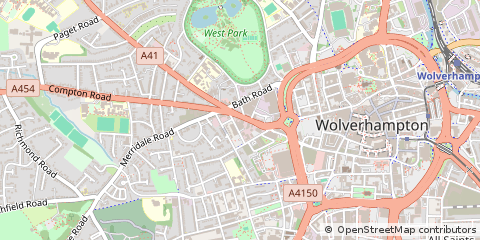 Map of Wolverhampton