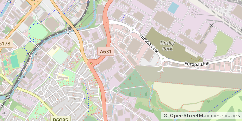 Map of Sheffield