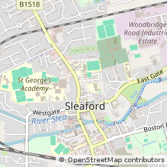 Map of Sleaford, Lincolnshire