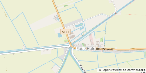 Map of Spalding, Lincolnshire