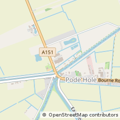 Map of Spalding, Lincolnshire