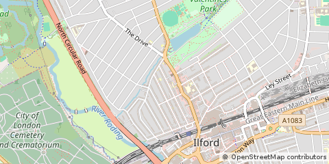 Map of Ilford