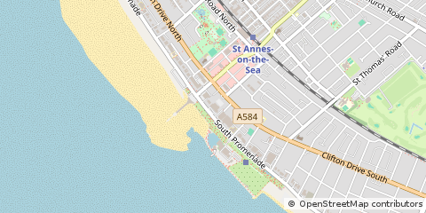 Map of Lytham ST. Annes, Lancashire