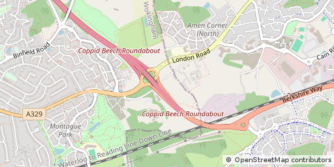 Map of Wokingham