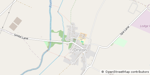 Map of Orston, Nottinghamshire