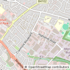 Map of Solihull