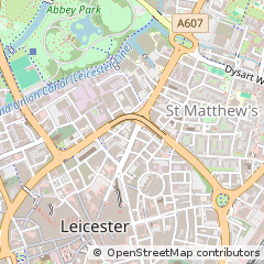 Map of Leicester