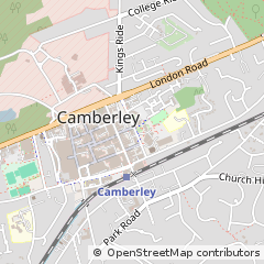 Map of Camberley, Surrey