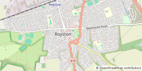 Map of Royston, Herts