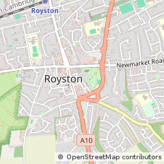 Map of Royston, Herts