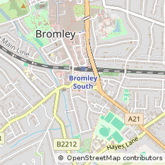 Map of Bromley, Kent