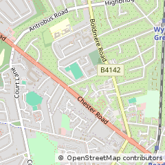Map of Sutton Coldfield, West Midlands