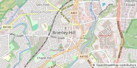 Map of Brierley Hill, West Midlands