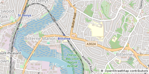 Map of Southampton, Hampshire