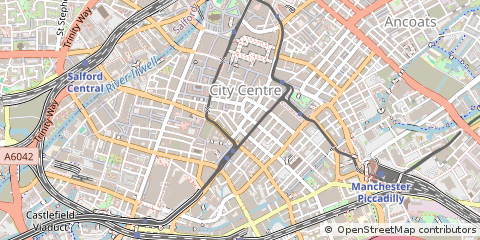 Map of Manchester