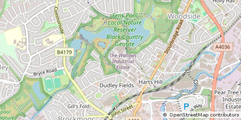 Map of Brierley Hill, West Midlands
