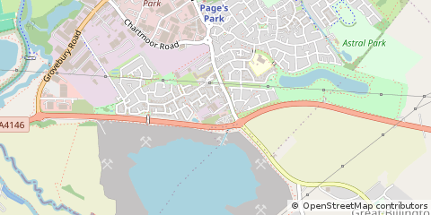 Map of Leighton Buzzard, Bedfordshire