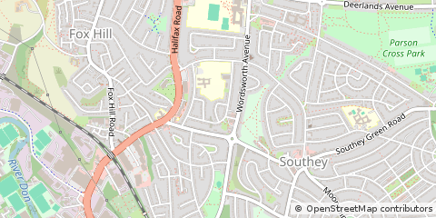Map of Sheffield