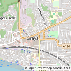 Map of Grays, Essex