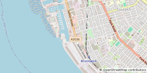 Map of Liverpool, Merseyside