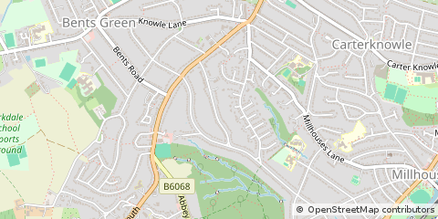 Map of Sheffield, Middlesex