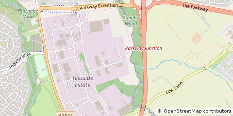 Map of Stockton-on-Tees